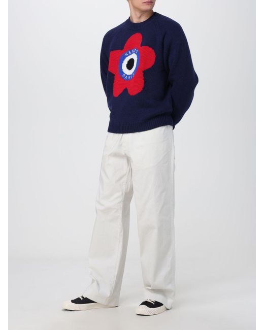 Jersey KENZO de hombre de color Azul Lyst
