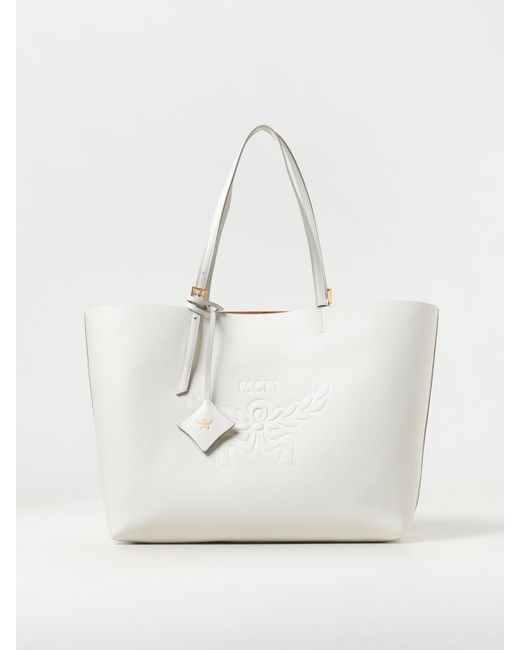MCM White Shoulder Bag