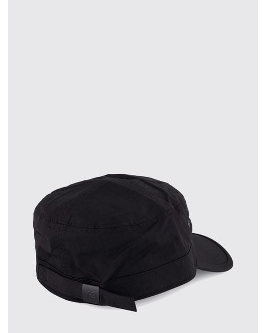 Y-3 Black Nylon And Cotton Baseball Cap With Peak And Contrast Logo for men