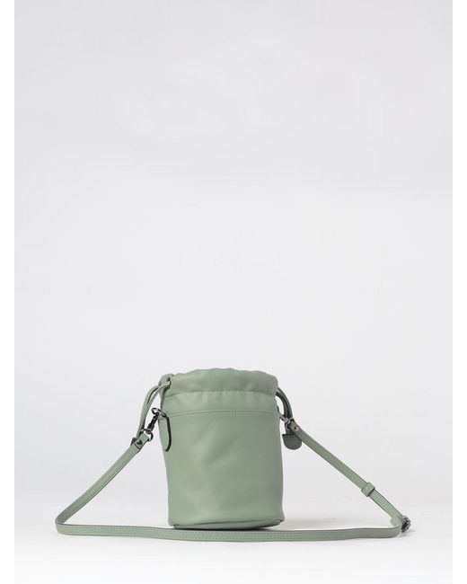 Longchamp Green Le Pliage Xtra Mini Cowhide Leather Bucket Bag