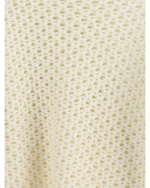 Fabiana Filippi White Openwork Pullover