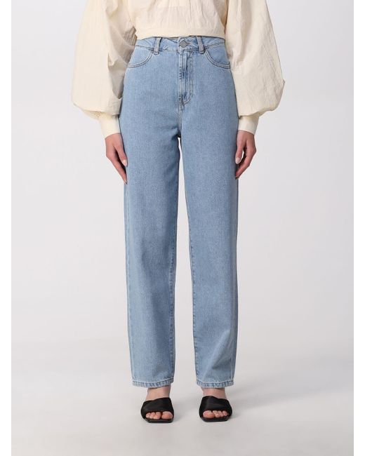 Rohe Blue Jeans In Washed Denim