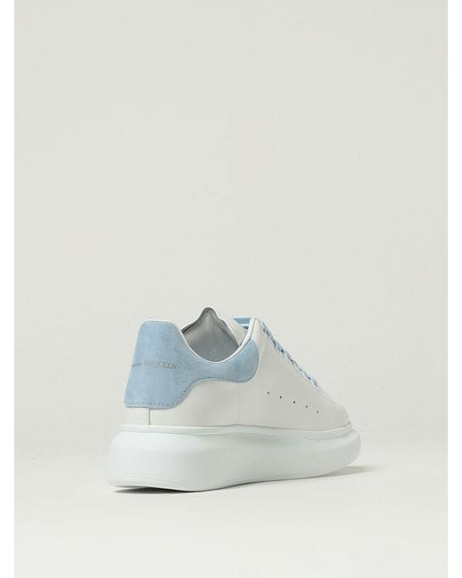 McQueen White Oversize Leather Sneakers