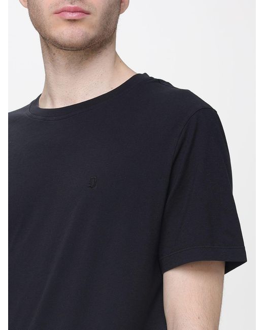 Dondup Black Basic Cotton T-Shirt for men