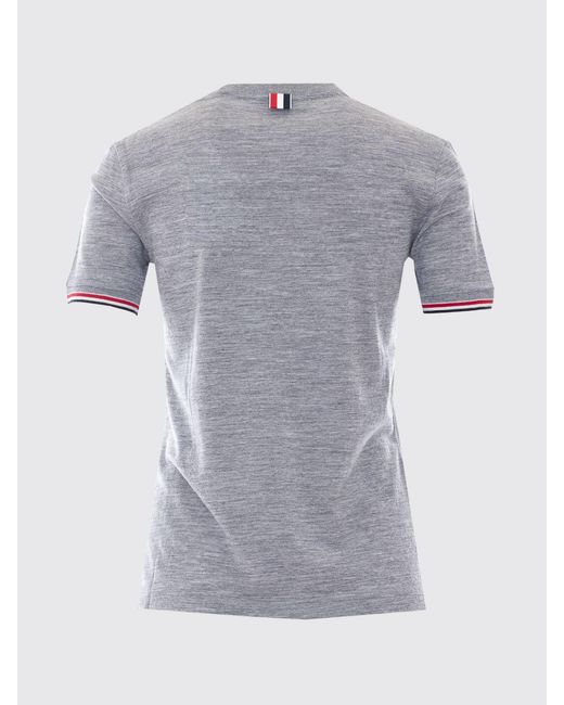 Thom Browne Gray 4-Bar Merino Wool T-Shirt