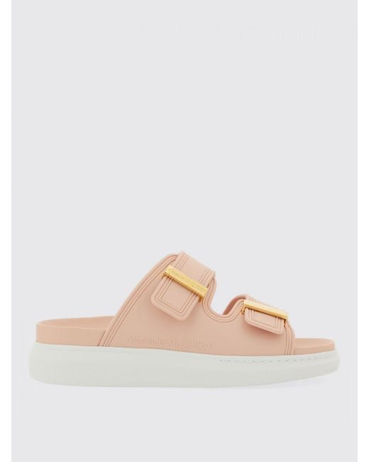 McQueen Pink Heeled Sandals