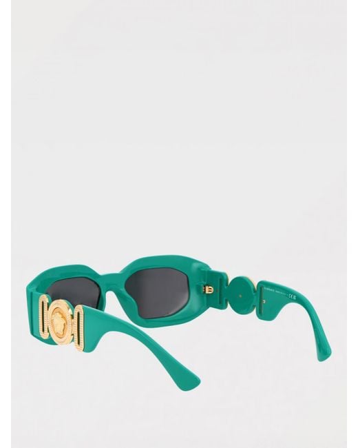 Versace Green Stylish Sunglasses Featuring A Unique Medusa Accent For An Elevated Look for men