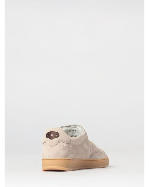 Soldini 80 Natural Akira Perforated Suede Sneakers