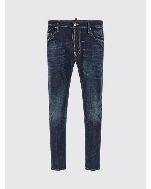 DSquared² Blue Skater Skinny Fit Stretch Denim Jeans for men