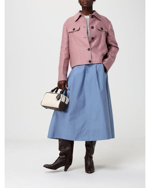 Brunello Cucinelli Pink Linen Saharan Jacket