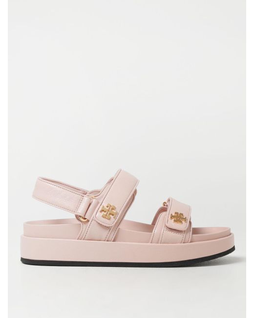 Sandales plates Tory Burch en coloris Pink
