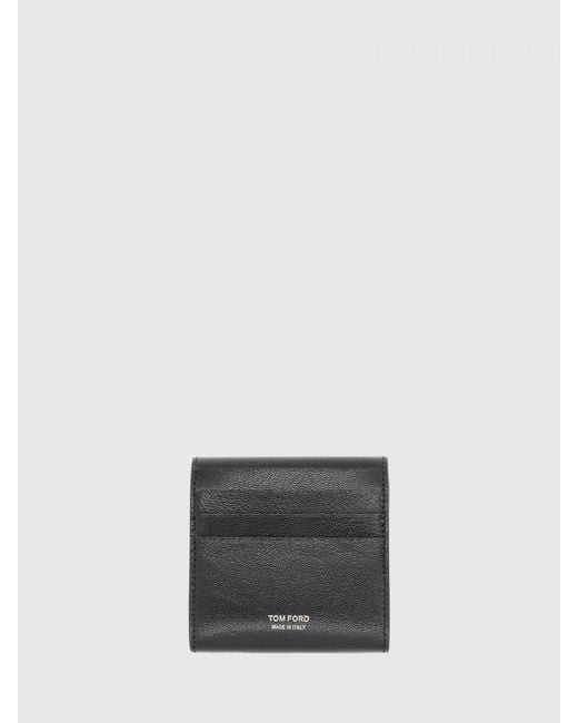 Tom Ford White Leather Credit Card Holder