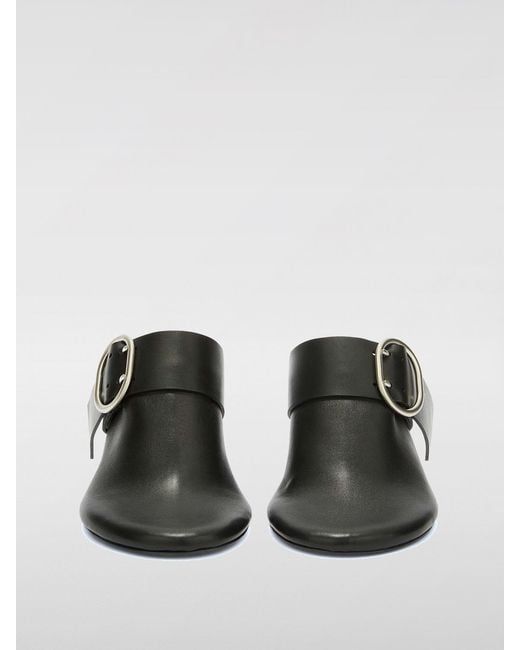 Jil Sander Black Leather Mules