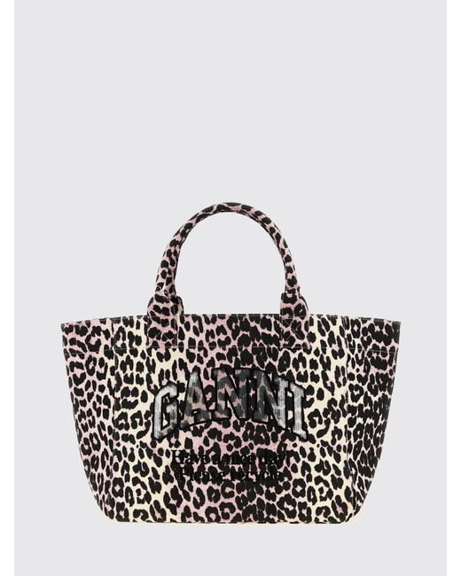 Ganni Purple Medium Tote Bag