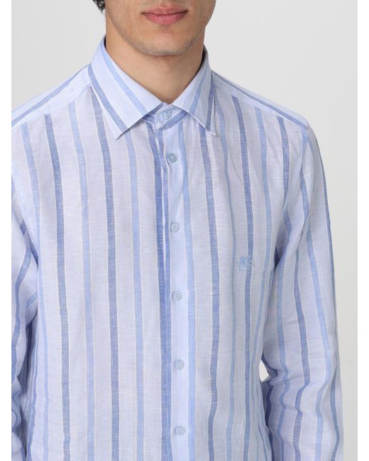 Camisa Hombre Etro de hombre de color Blue