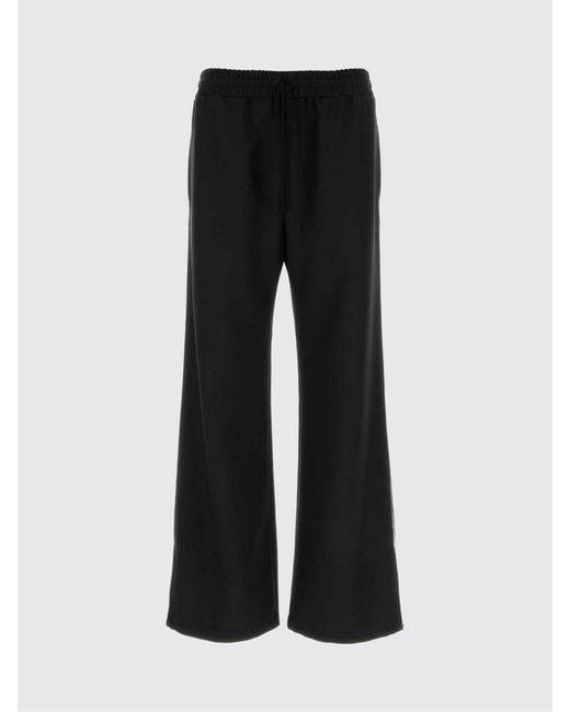 Valentino Black Crêpe Drawstring Trousers for men
