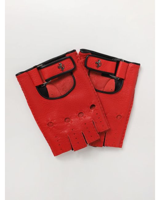Ferrari Red Gloves for men