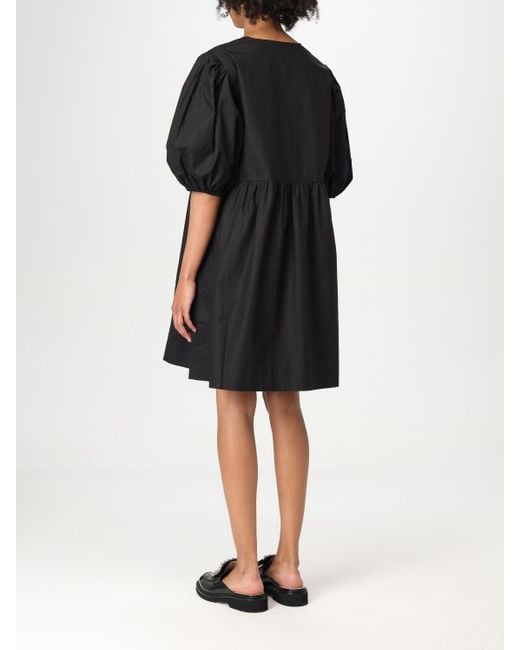 Ganni Black Organic Cotton Dress