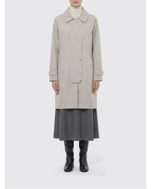 Moorer Gray Rolita-J-Se1 Technical Fabric Trench Coat