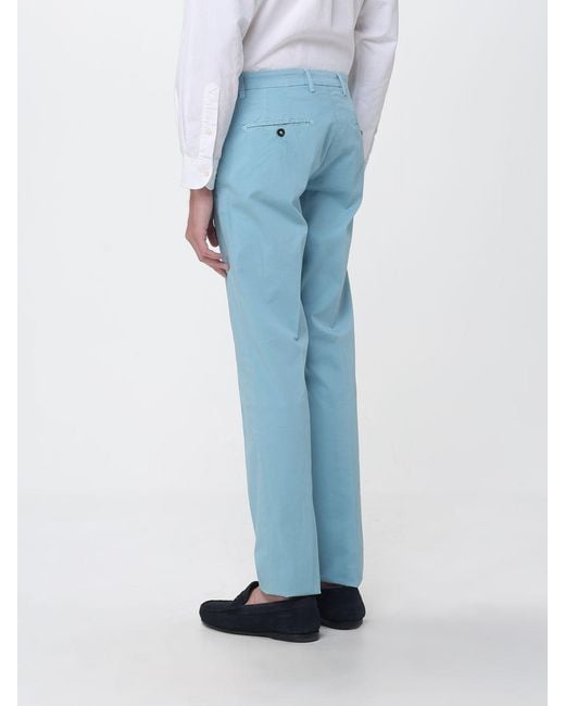 Manuel Ritz Blue Stretch Cotton Chino Trousers for men