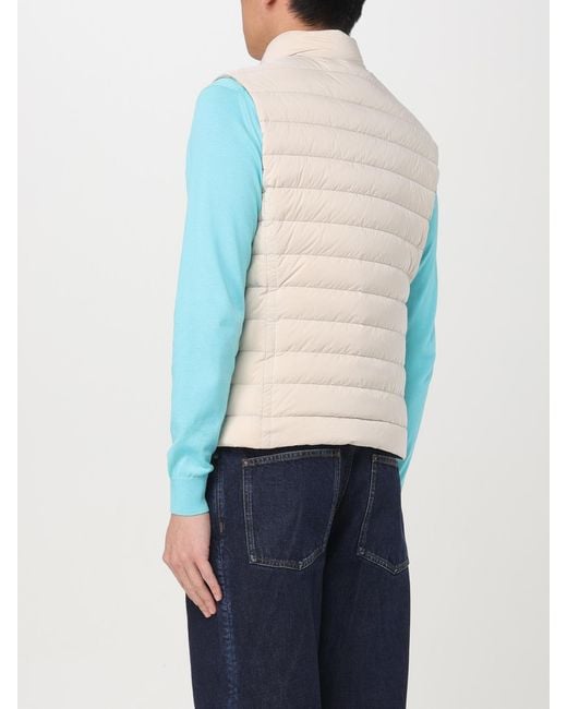 Moorer Blue Calaf-Os Goose Down Padded Vest for men