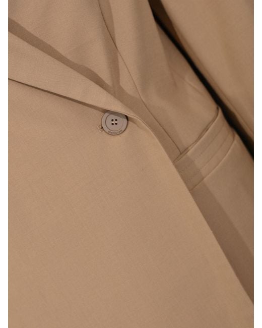 Semicouture Natural Dulcinea Double-Breasted Blazer