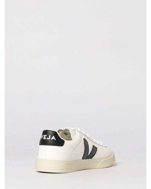 Veja White Campo O.T. Leather Sneakers for men