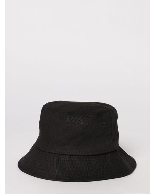 Versace Jeans Couture Black Cotton Twill Hat With Logo