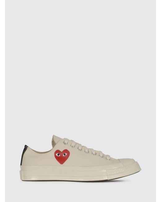 COMME DES GARÇONS PLAY Pink Canvas Sneakers for men