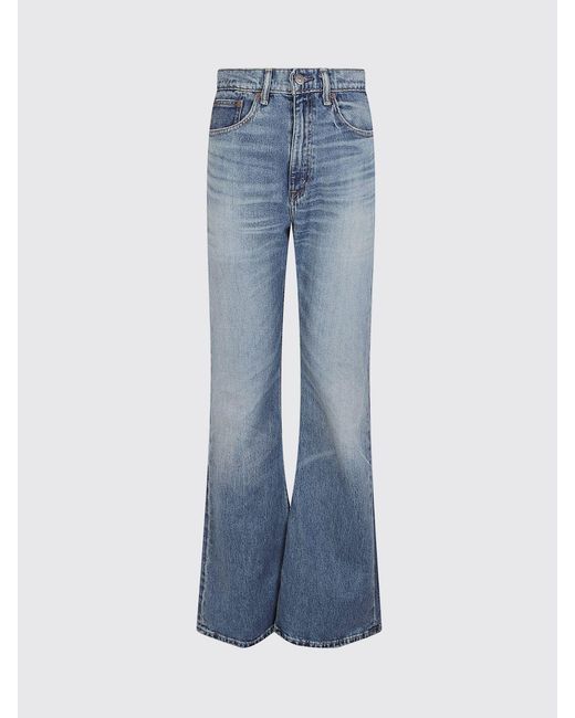 Polo Ralph Lauren Blue Cotton Denim Flared Jeans