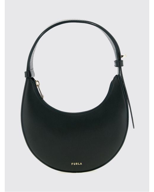 Furla Black Mini Delizia Adjustable Shoulder Bag