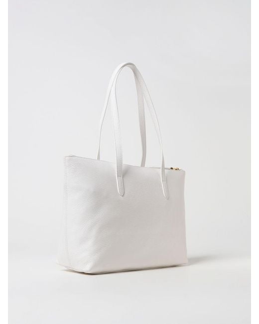 Coccinelle White Tote Bags