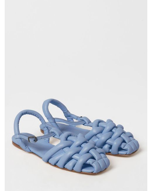 Hereu Blue Flat Sandals