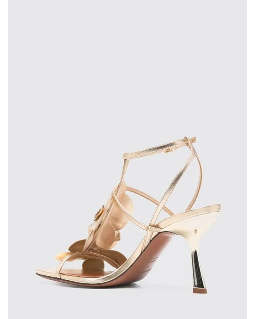 Zimmermann Natural Orchid Laminated Leather Sandals