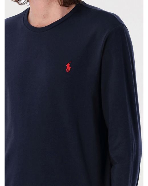 Polo Ralph Lauren Blue Classic Long-Sleeve T-Shirt for men