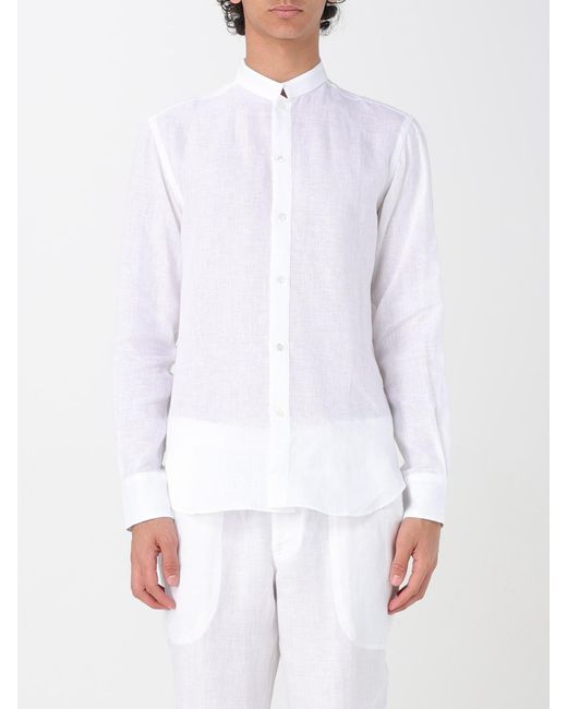 Kampos White Classic Linen Shirt for men