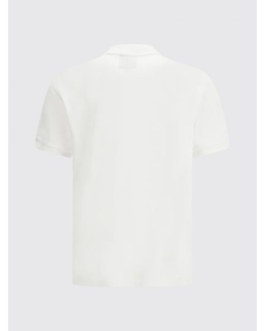 Parajumpers White Cotton Polo Shirt With Logo for men