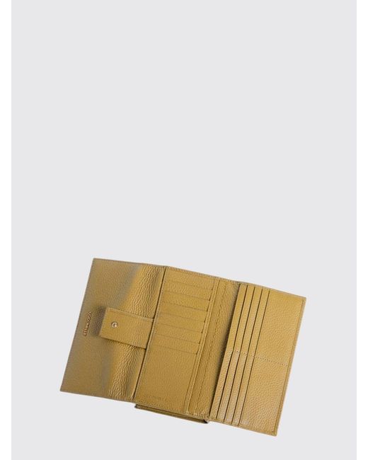 Coccinelle Natural Metallic Soft Grained Leather Wallet