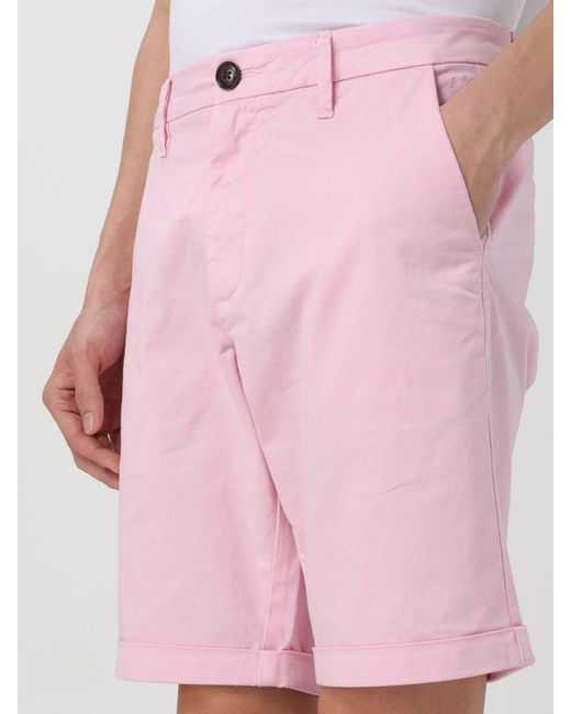 Pantaloncino in cotone di Sun 68 in Pink da Uomo