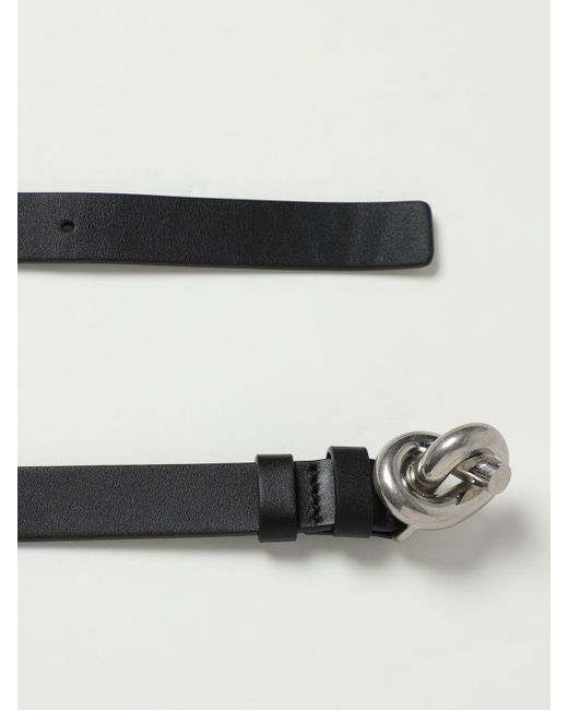 Cintura Knot in pelle di Bottega Veneta in Black