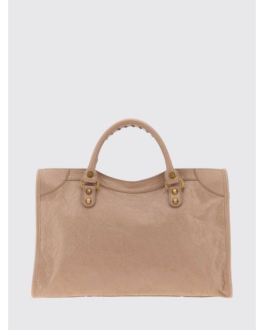 Balenciaga Pink Le City Arena Leather Bag