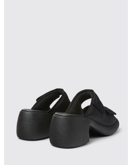 Camper Black Heeled Sandals