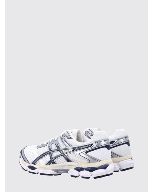 Asics White Gel-Cumulus 16 Mesh And Rubber Sneakers