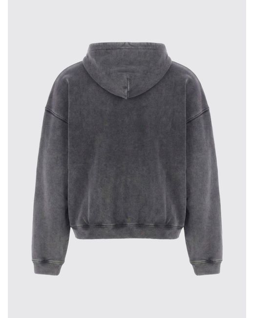 Represent Gray Cotton Hoodie for men