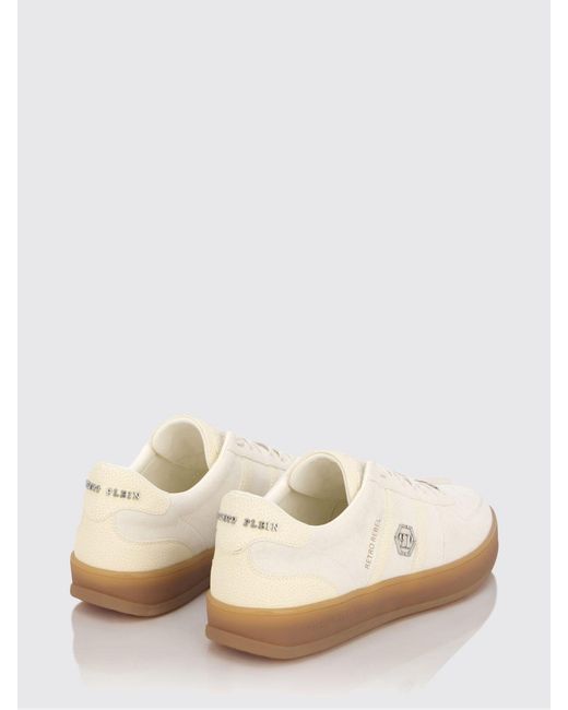 Philipp Plein Natural Retro Rebel Suede Sneakers for men