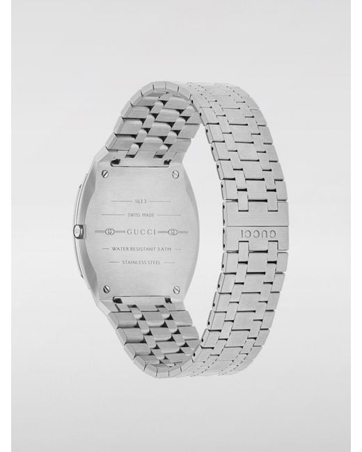 Gucci Blue 25H Cushion Turquoise Dial Bracelet Watch