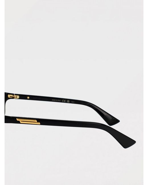Bottega Veneta Black Contemporary Sunglasses With Rectangular Frames For Everyday Style for men