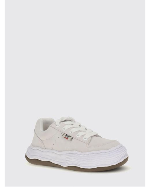 Maison Mihara Yasuhiro White Oliver Suede Sneakers for men