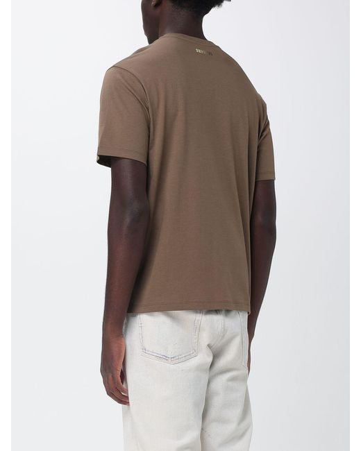 Ferrari Brown Printed T-Shirt for men