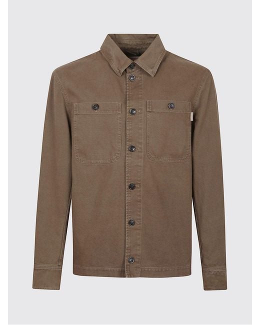 Baracuta Brown Cotton Shirt Jacket for men